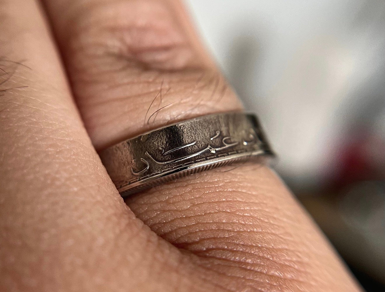 Oman Coin Ring: Omani 50 Baisa Handmade Ring