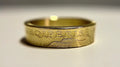 Albania Ring, European Albanian Gold Coin Ring, Handmade European Tiranë Jewelry (Sizes 4-10)