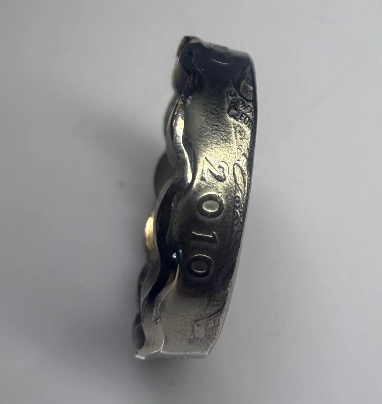Bahamas Coin Ring | Steel Mens Caribbean Island Band