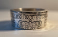 Belgium Silver Ring, Antique Leopold 1800s Coin Ring  | Handmade Silver Ring