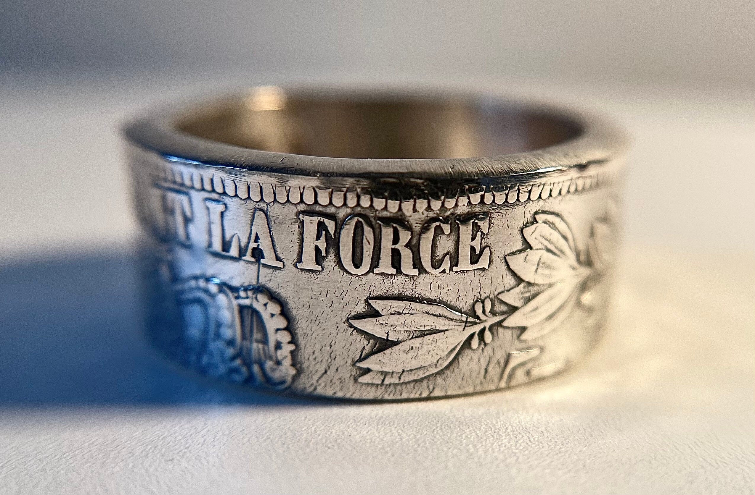Belgium Silver Ring, Antique Leopold 1800s Coin Ring  | Handmade Silver Ring