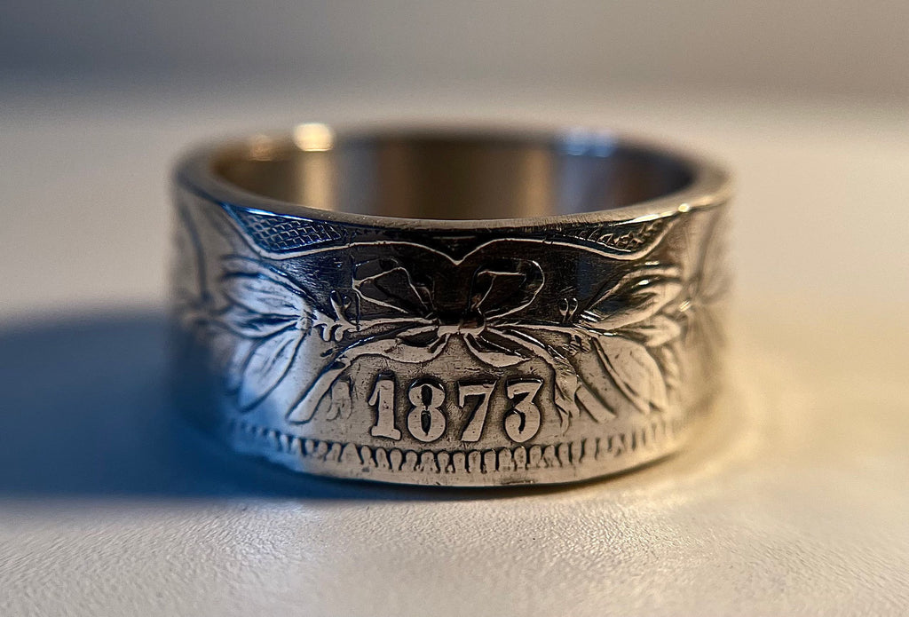 Belgium Silver Ring, Antique Leopold 1800s Coin Ring  | Handmade Silver Ring