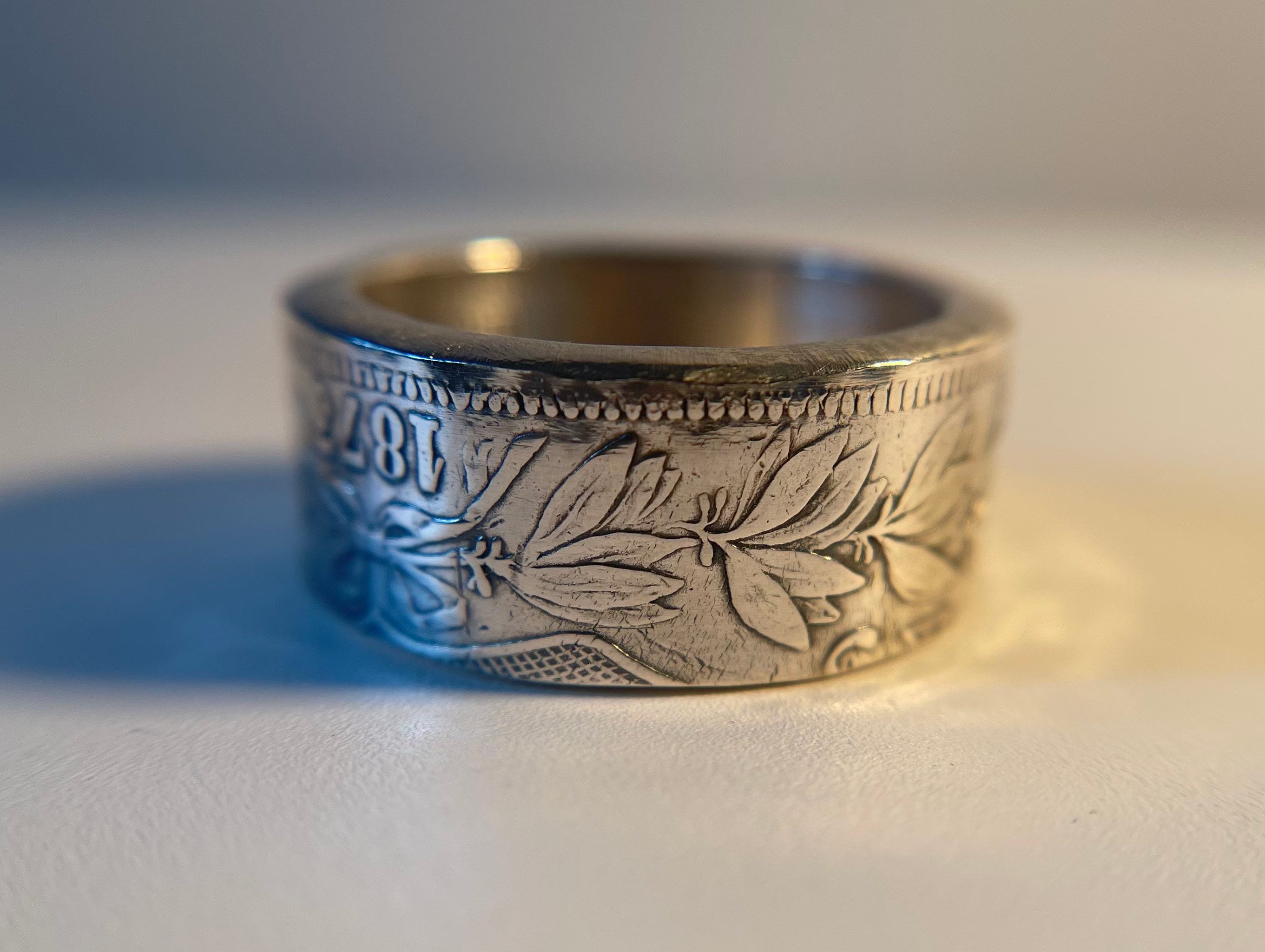 Belgium Silver Ring, Antique Leopold 1800s Coin Ring  | Handmade Silver Ring