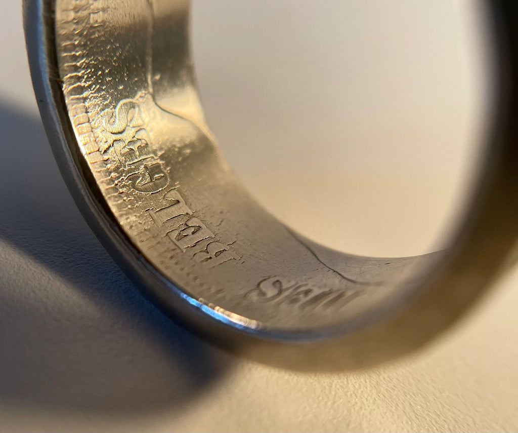 Belgium Silver Ring, Antique Leopold 1800s Coin Ring  | Handmade Silver Ring