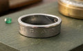 Brazil Steel Ring, Brasilero Vintage Brazil Coin Ring: Handcrafted Brazilian Jewelry