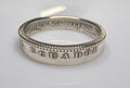 Ecuador Ring, Silver Sucre Latino Mens Minimalist Band, Sterling Coin Ring
