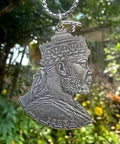 Hand Carved Ethiopian Coin Necklace | Ethiopia Pendant | King Menelik II | Adis Ababa Gift from Ethiopia | Ethiopian Hand Made